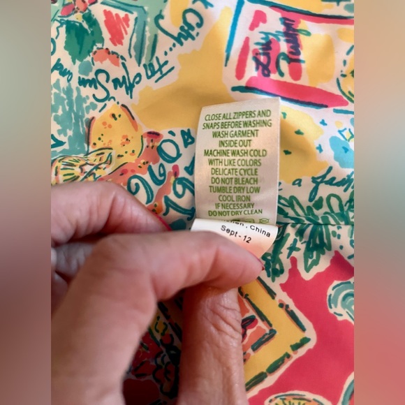 Lily Pulitzer Isabella Flamingo Pink Down Vest Size XS, Like new! - Picture 7 of 9